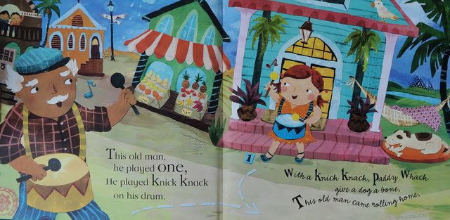 Knick Knack Paddy WHACK English original children's picture book Barefoot Books Liao Caixing Audio Book Single CD Ivy Fungo Dad Recommend Parent -Child Education Interactive Enlightenment Learning
