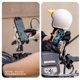 Five colored armor version shock-absorbing carapace motorcycle mobile phone holder electric vehicle wireless charging shock-proof octopus holder