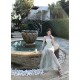 Sweet Strawberry Knitted Strawberry Spliced ​​Beads Mesh Slim and Slim Small Fresh Dress with Chest Pads Long Style
