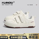 Global white shoes for women in autumn 2025 new comfortable soft sole versatile casual shoes for women Velcro sports shoes