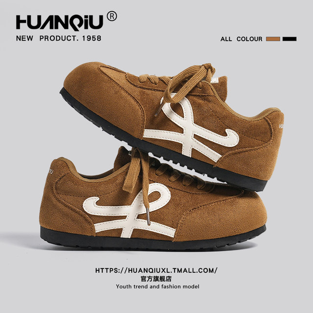 Global niche retro moral training shoes for women 2025 autumn new popular versatile Forrest Gump shoes thick-soled height-increasing women's shoes