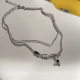 Star Double Necklace Men's Trendy Sweater Chain Light Luxury Niche Design Hip-Hop Style Couple Boys and Girls Clavicle Chain