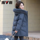 Yalu Mama Winter Red Festive Mid-Length Down Jacket 2025 New Winter Middle-aged and Elderly Fur Collar Jacket Women