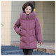 Yalu Mama Winter Red Festive Mid-Length Down Jacket 2025 New Winter Middle-aged and Elderly Fur Collar Jacket Women