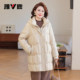 Yalu Mom Down Jacket Winter Clothing 2025 New Mid-Length Stand Collar Hooded Casual Warm Jacket for Middle-aged and Elderly Women