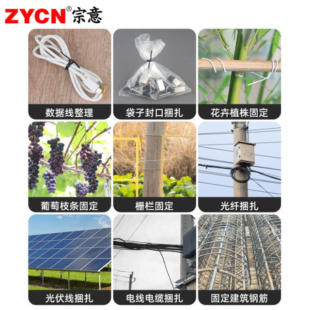 Electrogalvanized wire wire tie tie tie wire power cable cable photovoltaic grape branch rack gardening