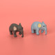 Small animals, elephants, mini ornaments, micro-landscape animal decorations, flowerpots, garden rockeries, water crafts accessories