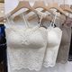 
Maple Zhixin 619 lace suspender vest strapless lace ringless chest pad beautiful back sexy women's spring and summer top