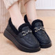 
Thick-soled loafers for women in winter plus velvet thickened warm beans shoes 2025 new fur shoes lazy shoes
