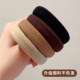 Rubber band headband hair ring leather case new style headdress women tie head high ponytail high elastic durable hair black hair rope