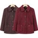 Grandma's spring thin single coat, middle-aged and elderly women's tops, old ladies' autumn jackets, mother's clothes plaid