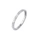 S999 pure silver three-sided crushed ice closed ring for women sterling silver light luxury crushed ice couple ring tail ring with engraving