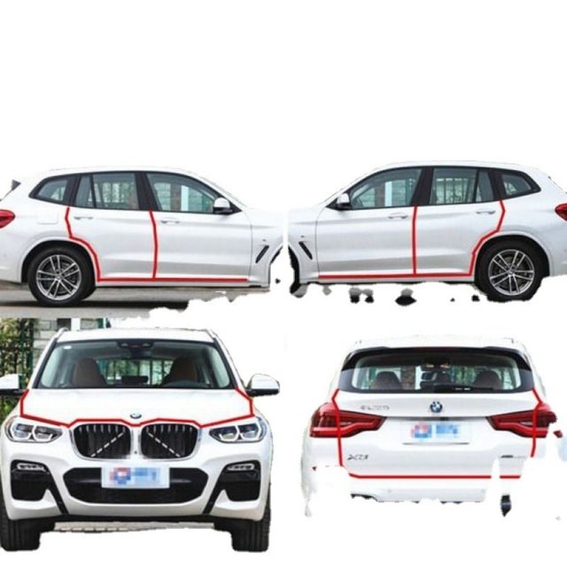 Car door anti-collision strip protects door edge shiny surface soundproof scratch anti-collision door anti-collision artifact car seal strip