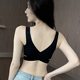 Side-button underwear for women in summer, thin, steel-free, small breasts, anti-sagging, adjustable, seamless cross-over back bra