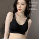 Side-button underwear for women in summer, thin, steel-free, small breasts, anti-sagging, adjustable, seamless cross-over back bra