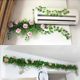 Simulated rose vine fake flower rattan air conditioning pipe stairs balcony decoration covering railing plastic vine plants