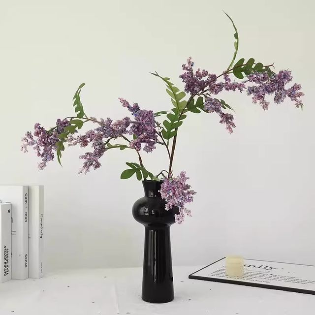 Artificial flowers, high-end, lifelike sophora flowers, artificial flowers, high-end artificial flowers, living room dried flowers, dining table decorations