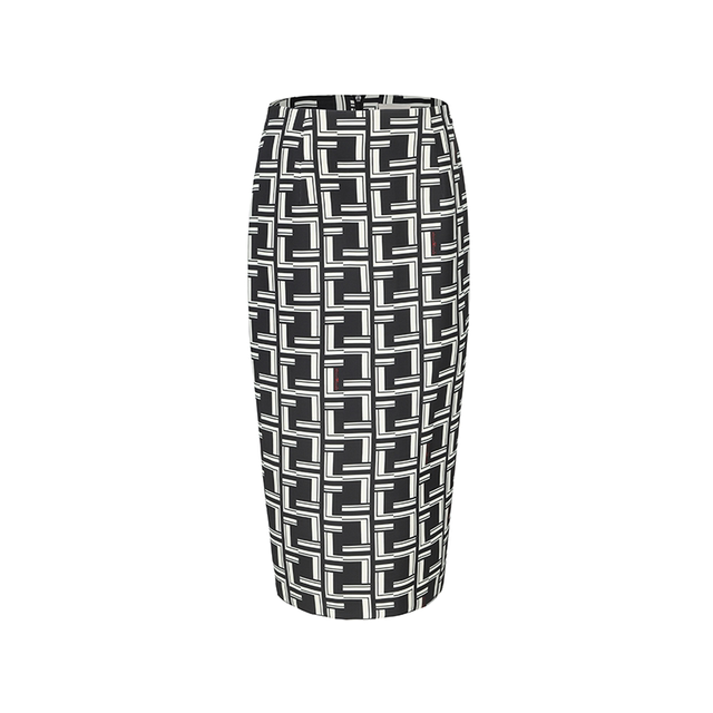 AtelierMissLu2024 Spring and Summer New Brand Custom Letter Print Pencil Skirt