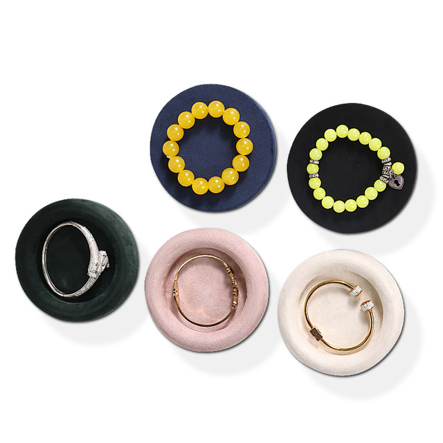 Zhongmeida high-end velvet jewelry tray ring storage display tray necklace glasses watch display live broadcast ornaments