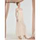 
Sheer Luck New Summer Thea Dress Women's Off-Shoulder Mesh Pleated Strapbreast Dress Seaside Vacation