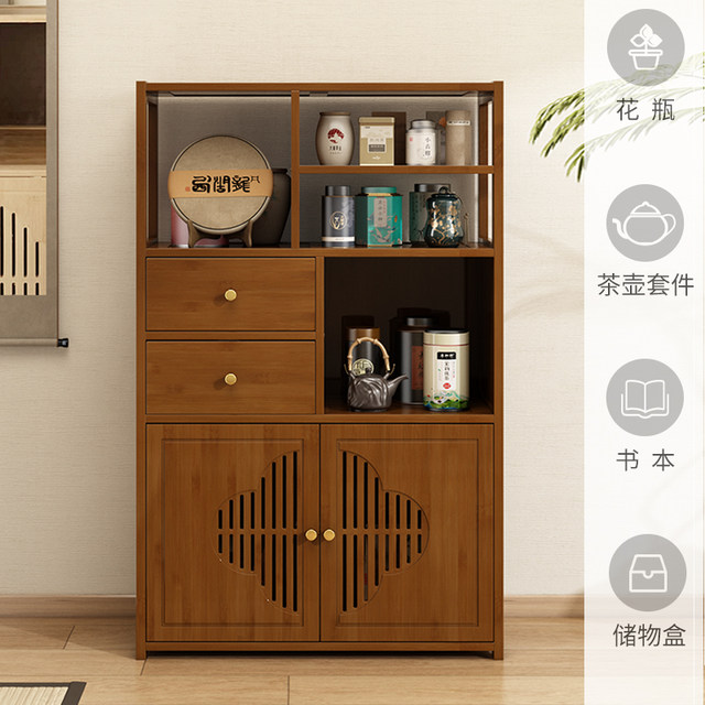 Tea racks, tea room Tea room tea display cabinets new Chinese living ...