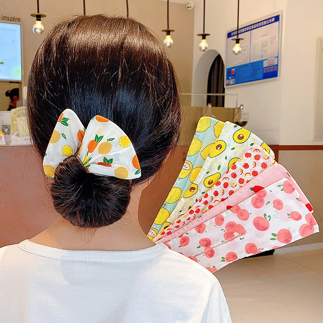 Lazy magic bow twisted chuck hair clip 2025 new children's bun artifact flower bud head dress hair clip