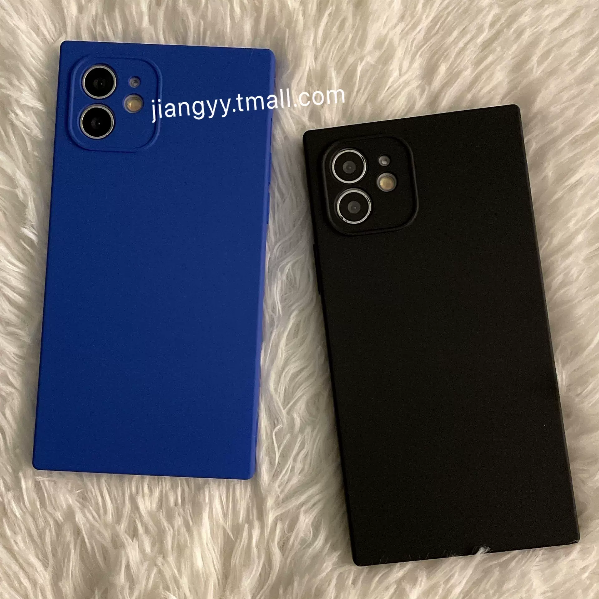 江影云新款方角适用苹果12手机壳直角边iphone11直边13