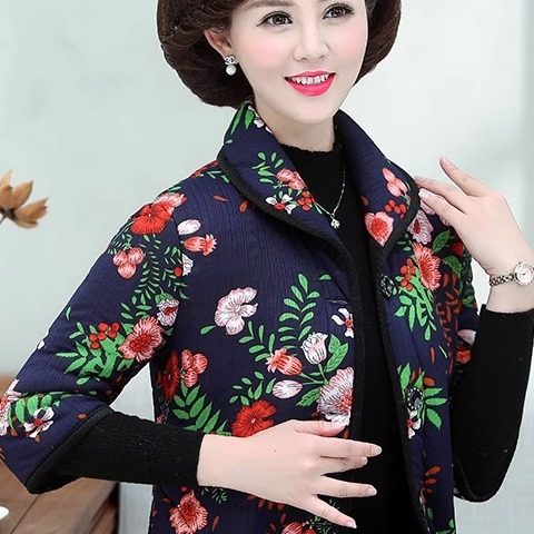 
Middle-aged and elderly vest women autumn and winter clothes mother wearing short-sleeved cotton vest elderly vest middle-aged mother wearing vest