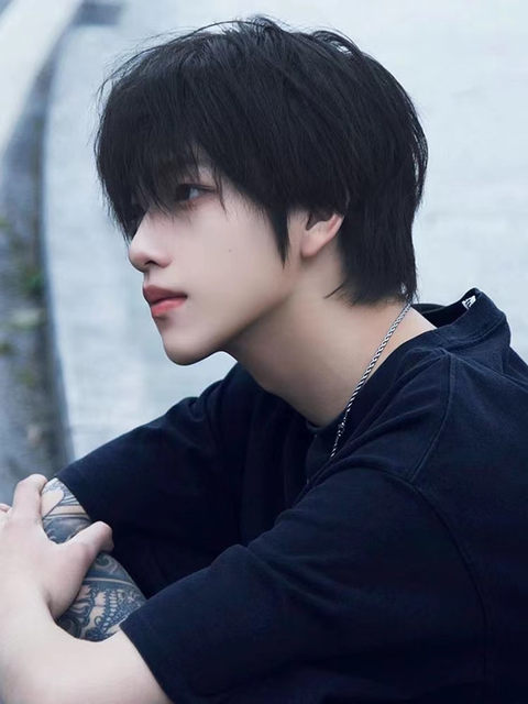 Fiber Beauty Japanese short hair gay hairy wolf tail mullet head wig for men universal cos full head set