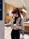 Kaka women's official flagship authentic autumn and winter style Maillard long-sleeved top design sense fake two-piece shirt
