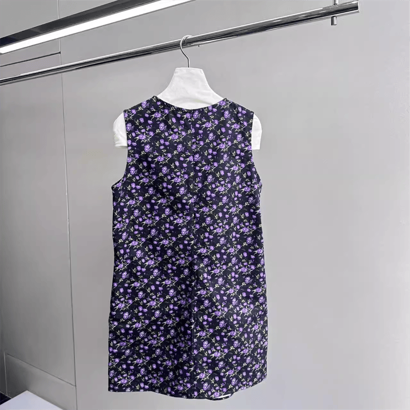 COEMES 2024 autumn and winter new products fashion casual retro floral dress women onenine integrated store