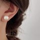 Shi Jiazhuzhu earrings for women 2024 new popular style simple and high-end earrings light luxury