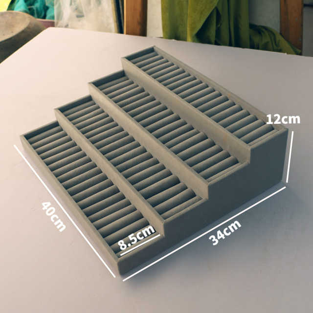 4-layer trapezoidal display stand step-type live glasses placement props antique bracelet display stand bracelet storage stand