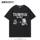 Warriors Klay Thompson T-shirt men's 2023 new American basketball short-sleeved loose cotton half-sleeved summer