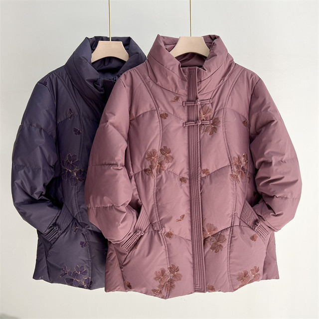 Grandma's Winter Clothes Elderly Down Jacket Women's 2024 New Mother's Thickened Warm Top Old Lady's Cold Jacket