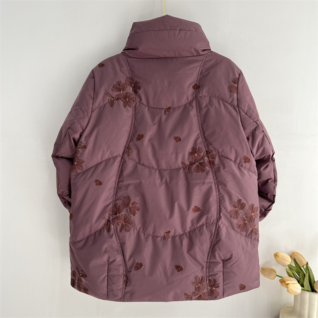 Grandma's Winter Clothes Elderly Down Jacket Women's 2024 New Mother's Thickened Warm Top Old Lady's Cold Jacket