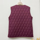 Grandma's winter velvet vest, middle-aged and elderly warm vest, female mother's sleeveless top, elderly thickened vest