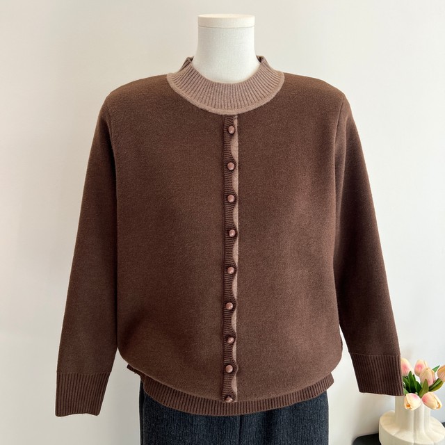 Fashionable mother winter all-in-one velvet sweater 2025 new style foreign style velvet thickened sweater fashionable bottoming shirt