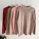 Mother's winter velvet sweater, new style bottoming shirt, middle-aged and elderly women's all-in-one velvet thickened knitted top