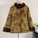 Winter fur coat for the elderly, noble mother's imitation fur coat, 70-year-old and 80-year-old grandma's plush clothes