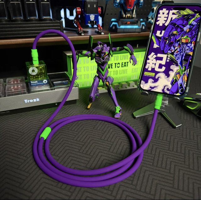 New silicone data cable is suitable for Apple iPhone17/16promax29WPD fast charging 100W dual typec thickened and lengthened 66w Huawei super flash charging customized car charging cable