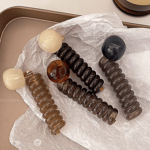 Retro simple bubble braided headband for women 2025 new high-end phone line hair loop tie ponytail hair braiding artifact headdress