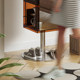 Floor rotating mirror full -body mirror storage magazine cabinet library cabinet modern minimalist living room side cabinet porch mirror cabinet