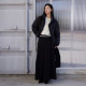 AIRIQI winter new texture commuting and slim casual high waist A-line midi skirt skirt AY34BQ505