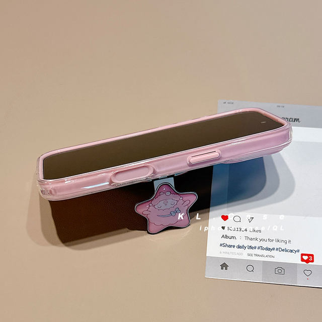 Shell companion suitable for Apple 16 mobile phone case iPhone17promax new 15 protective cover 13/14 silicone anti-fall 17Pro all-inclusive two-in-one high-end magnetic shell with stand for female fans