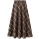 Spring and Autumn Pilele Skirt Women's Retro New Middle Long Mid -length A -line skirt high waist high waist and thin long skirt tide