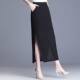 Chiffon skirt for women in summer high waist 2025 new floral hip skirt slit drooping temperament one-step long skirt