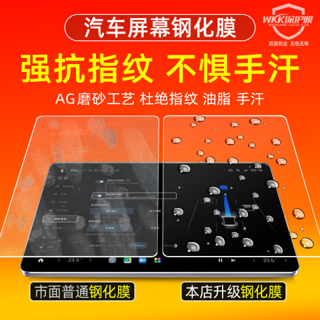 25 BYD Han DMI central control screen tempered film ev glory version interior film accessories car interior decoration supplies