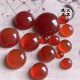 Natural red agate round oval drop-shaped ring surface flat bottom non-hole inlaid patch diy ring pendant earrings