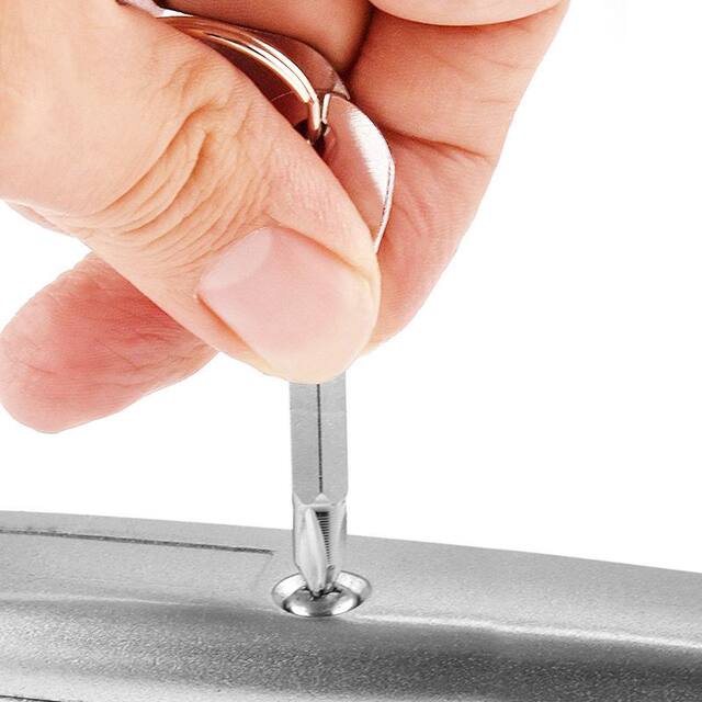 Portable screwdriver precision cast steel mini cross multi-function tool outdoor practical keychain small screwdriver